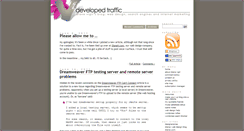 Desktop Screenshot of developedtraffic.com